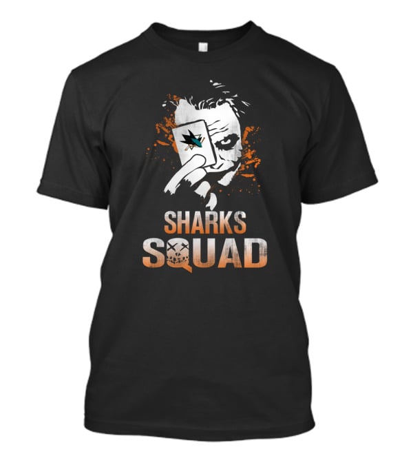 San Jose Sharks Squad Joker Card Face T-Shirt