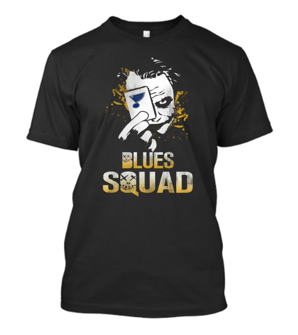 Blues Squad Joker Holding St. Louis Blues Card T-Shirt