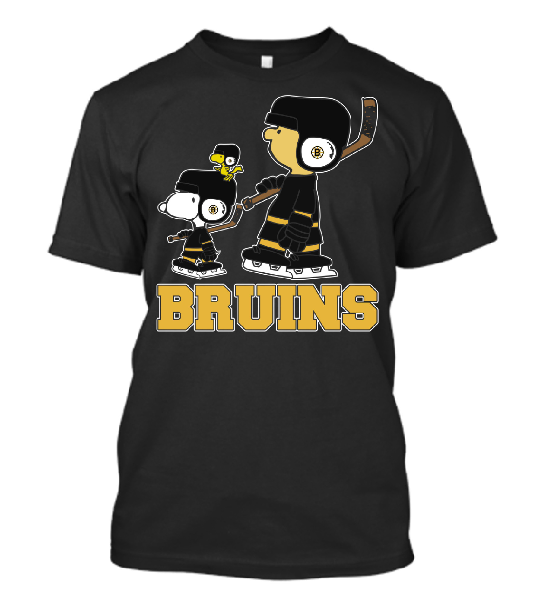 Snoopy Woodstock Boston Bruins Hockey Gear Fans T-Shirt