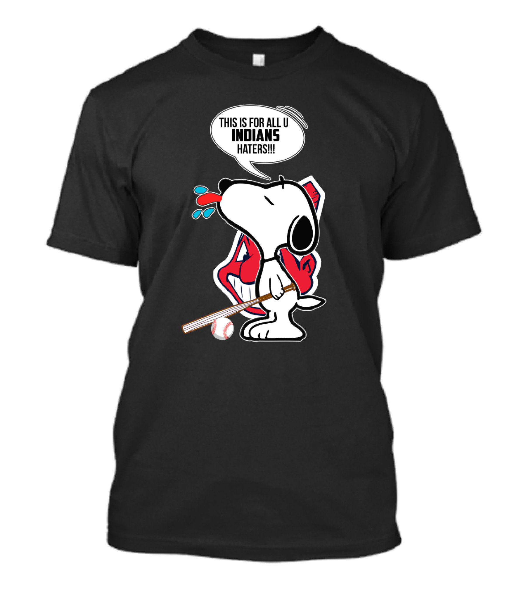 Snoopy This Is For All You Cleveland Indians Haters T-Shirt