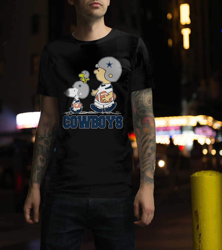 Cowboys Snoopy And Friends Dallas Football Fans T-Shirt