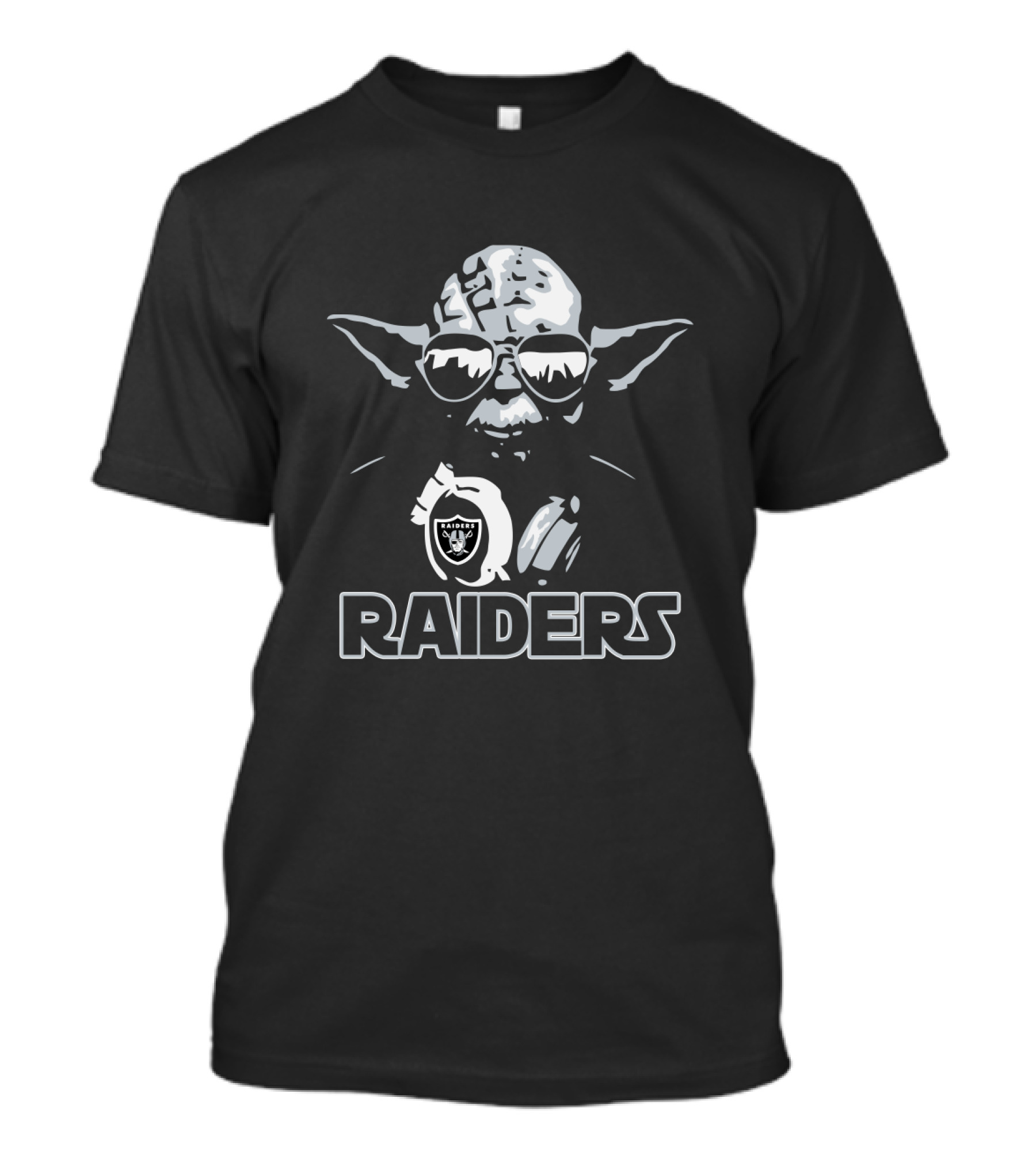 Yoda Star Wars Raiders Fans Oakland Raiders T-Shirt