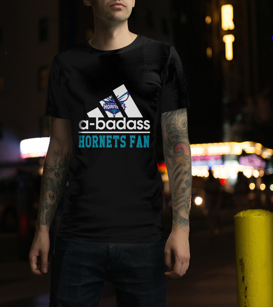 Charlotte Hornets Badass Hornets Fan T-Shirt
