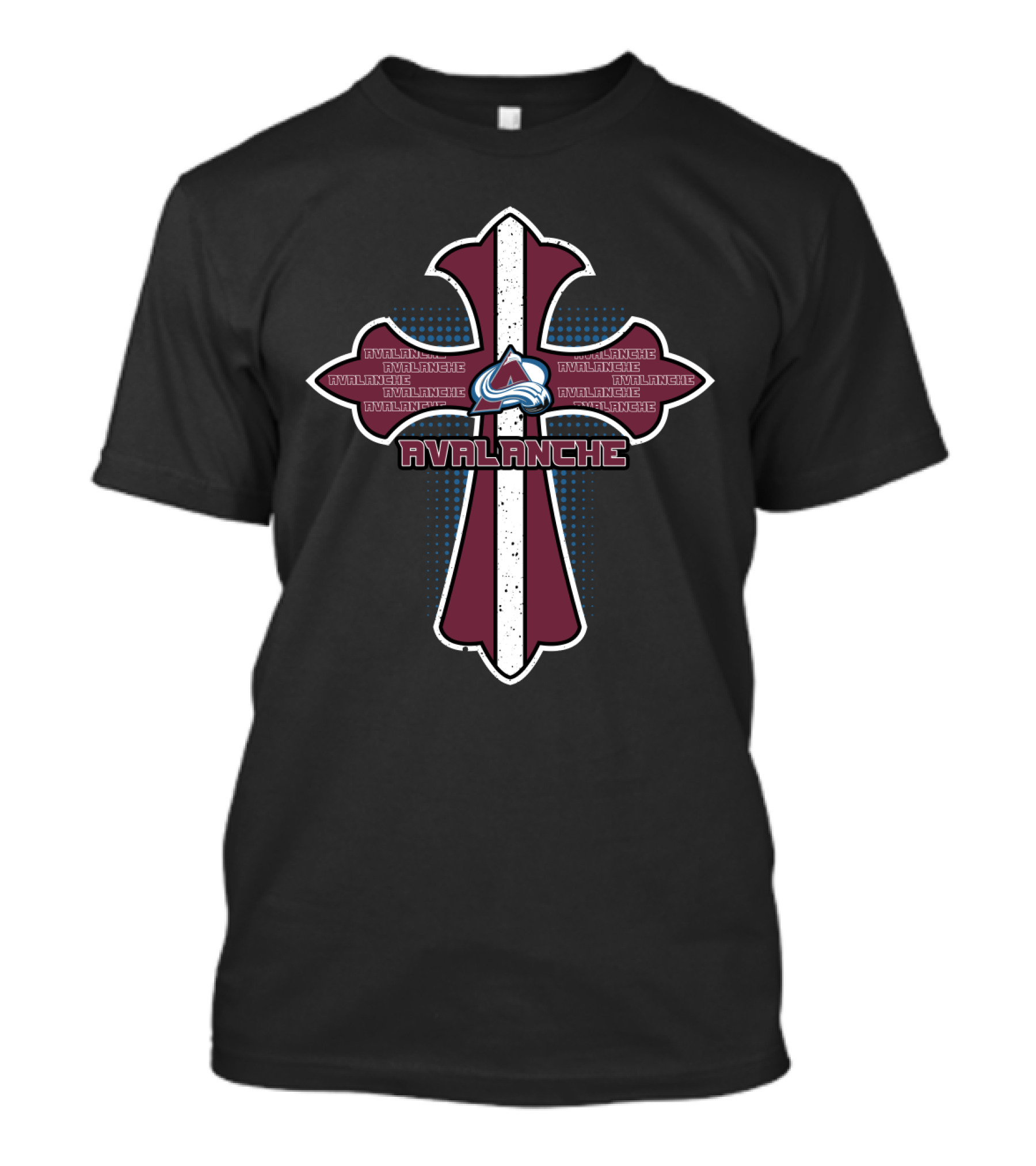 Cross Featuring Colorado Avalanche Fans T-Shirt