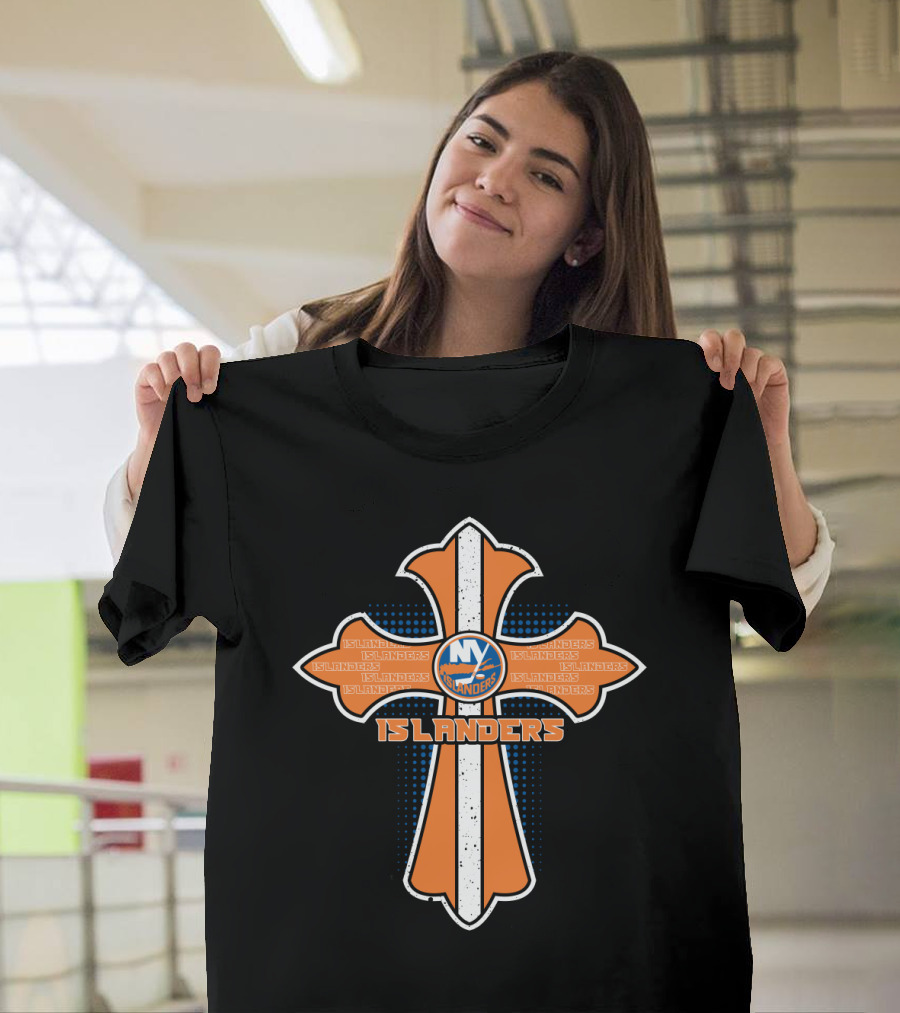 Cross Islanders Ny Islanders Fans Cross For Jesus T-Shirt