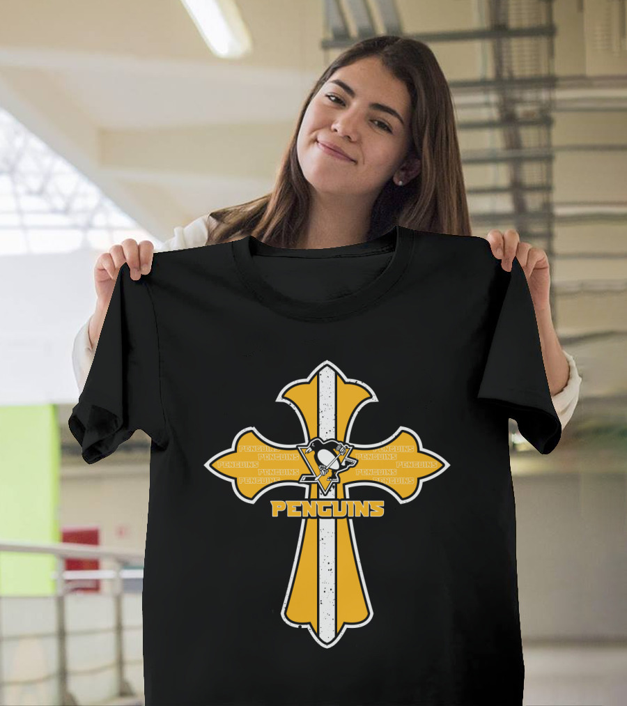 Penguins Cross For Jesus And Pittsburgh Penguins Fans T-Shirt