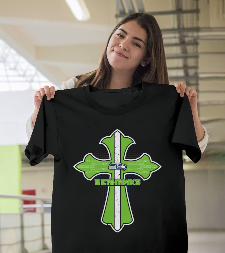 Seahawks Cross For Jesus And Seattle Seahawks Fans T-Shirt