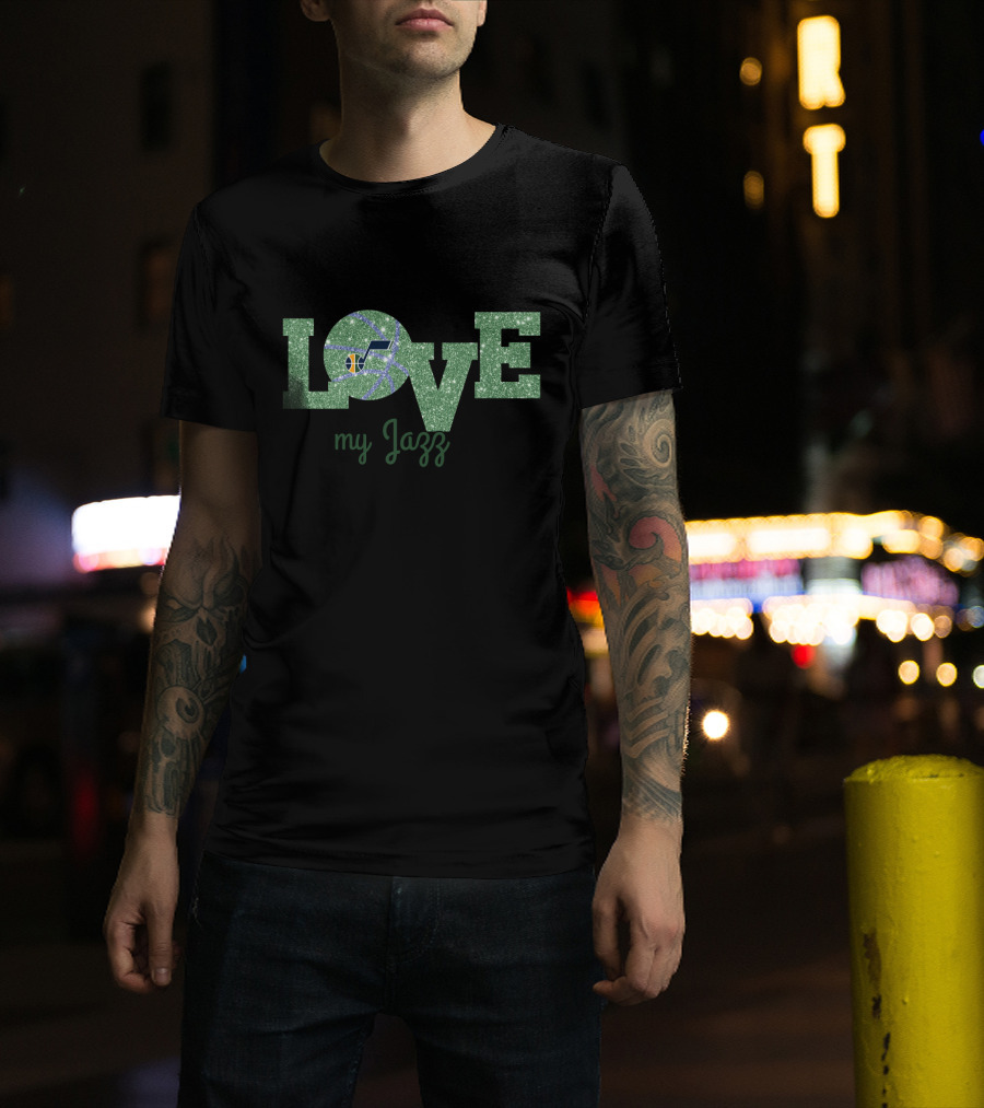 Love My Jazz Utah Basketball Fans T-Shirt