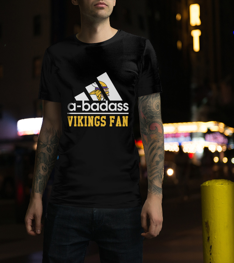 A-Badass Vikings Fan Minnesota Cool For Fans T-Shirt