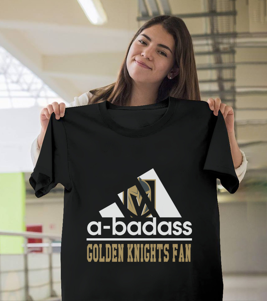 A-Badass Golden Knights Fan T-Shirt