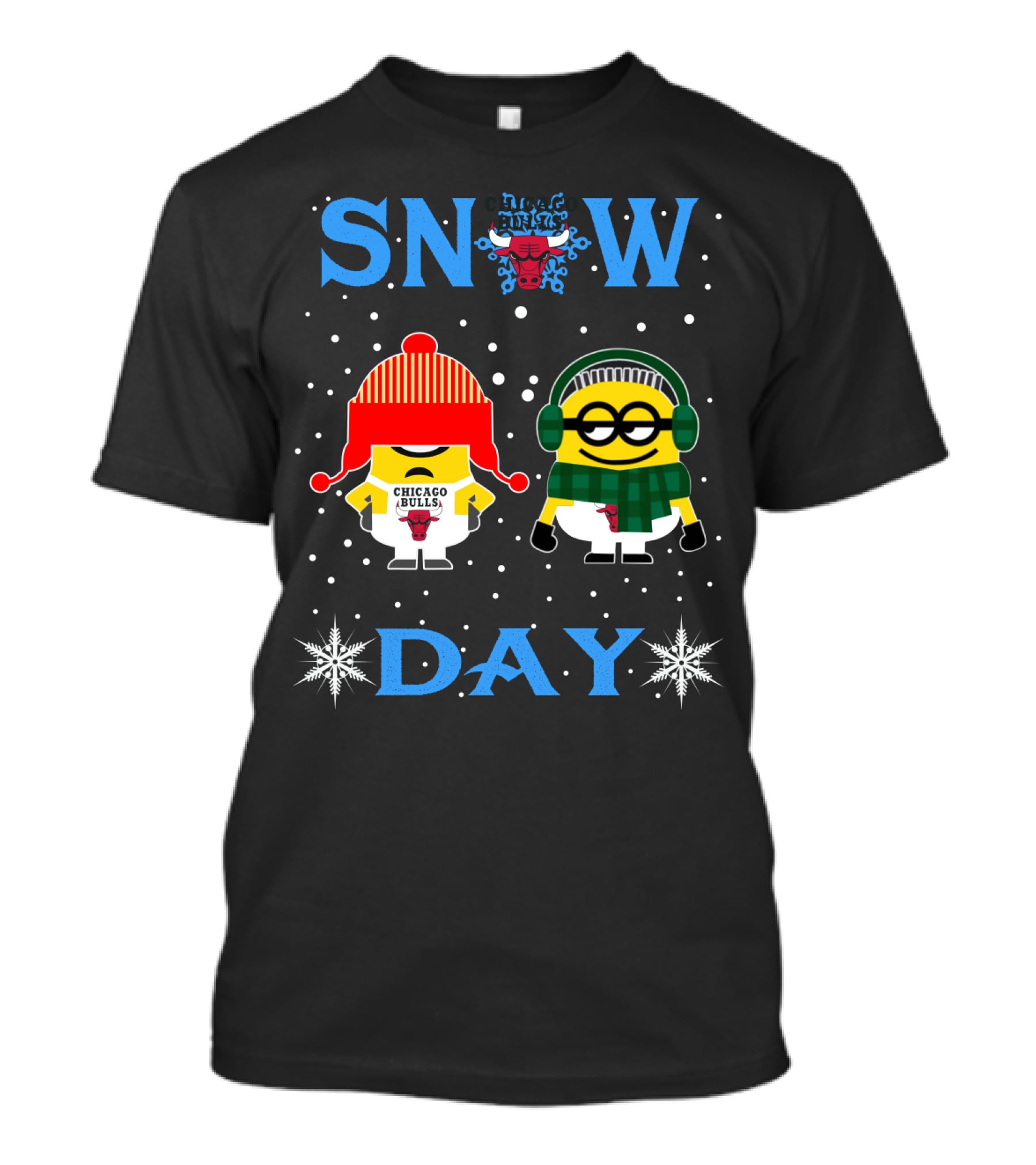 Snow Chicago Bulls Day With Minion Fans T-Shirt