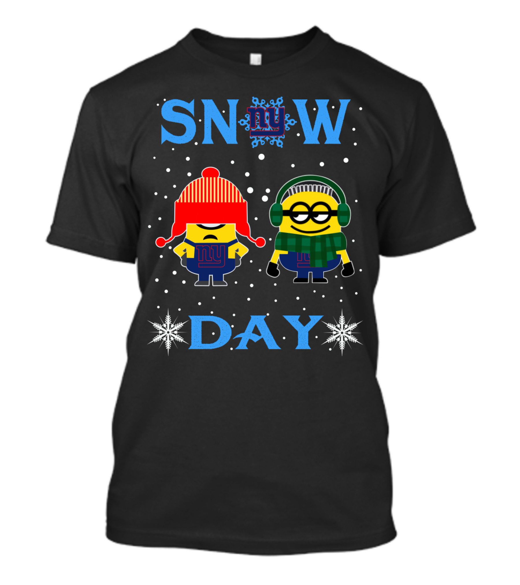 Snow Day New York Giants Minion Fans T-Shirt