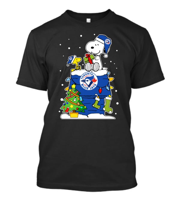 Toronto Blue Jays Snoopy Holiday Christmas Peanuts Fan T-Shirt