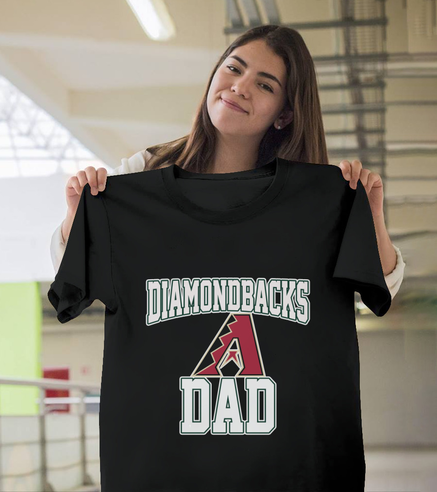 Arizona Diamondbacks Dad Fan Pride With Bold Team T-Shirt