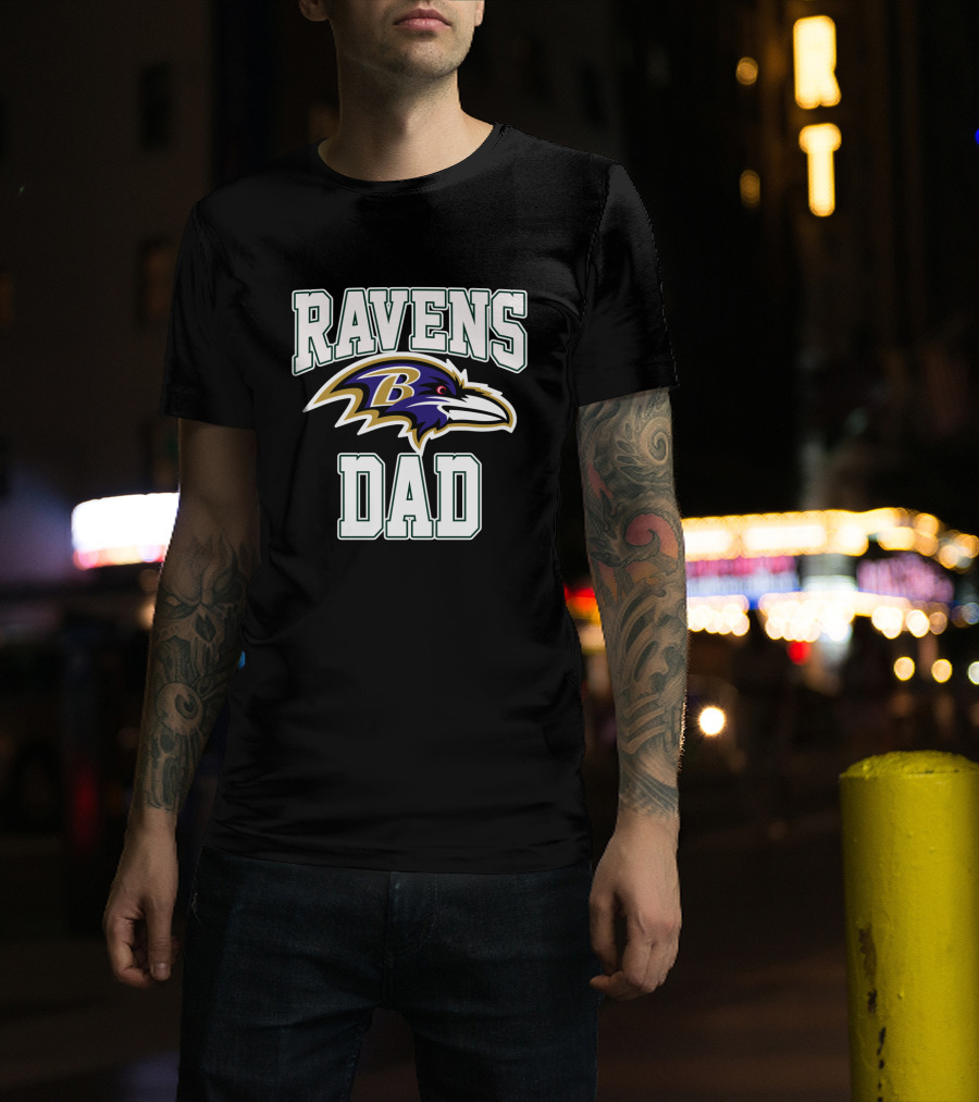 Baltimore Ravens Dad Father's Day Gift T-Shirt