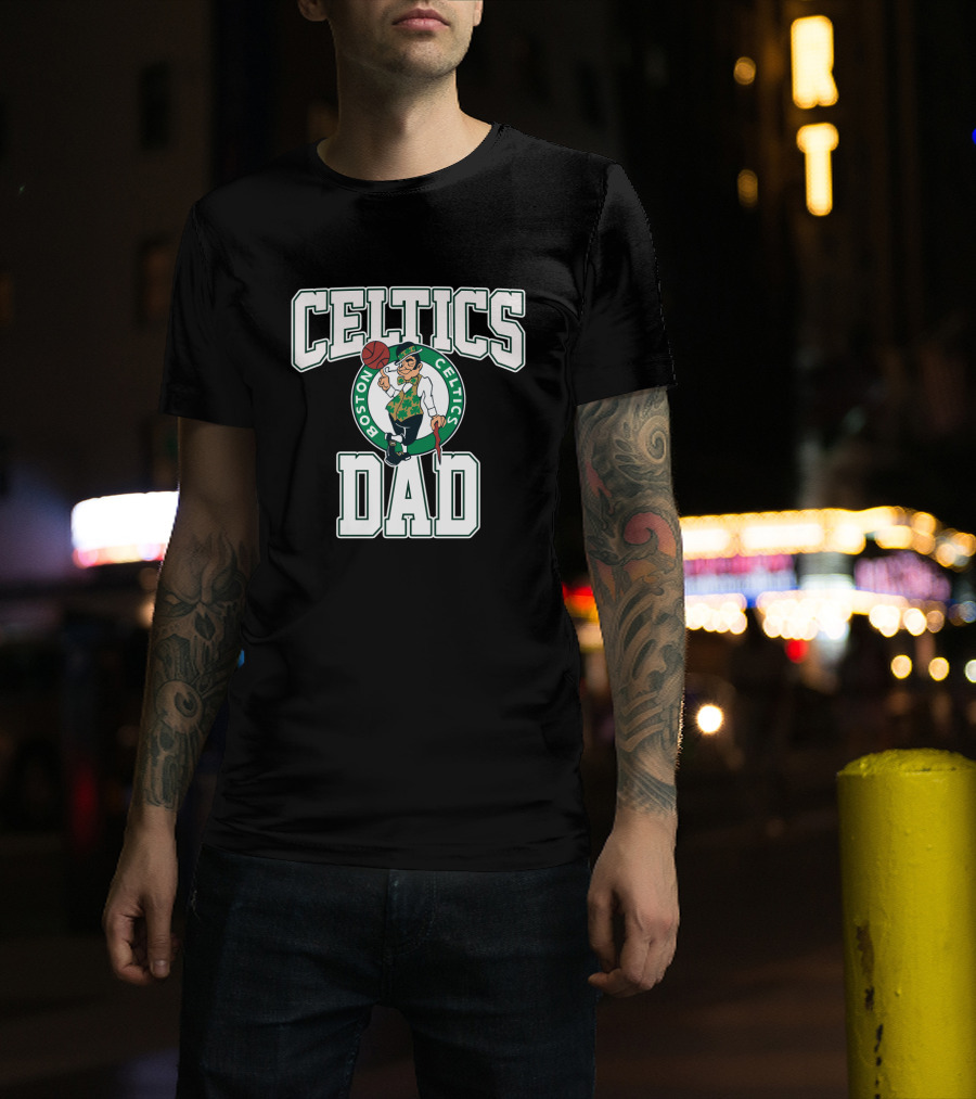 Boston Celtics Dad Father's Day Celebration Celtics T-Shirt