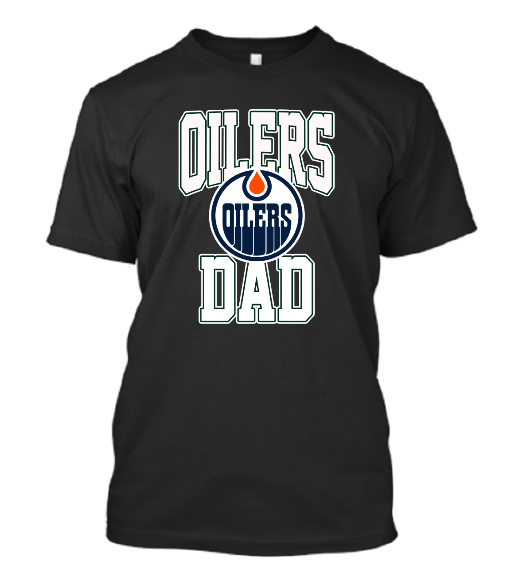 Edmonton Oilers Dad Nhl Team Oil Drop T-Shirt