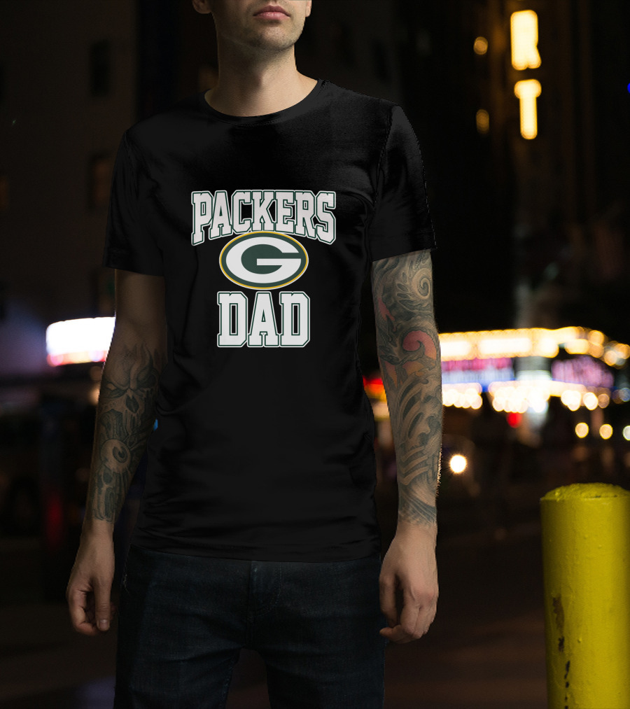 Packers Dad Green Bay Father's Day T-Shirt