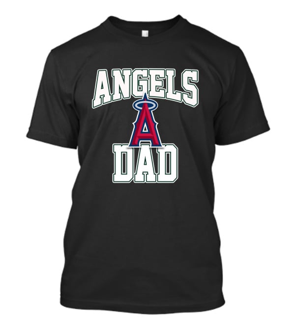 Los Angeles Angels Dad With Iconic Red Halo T-Shirt