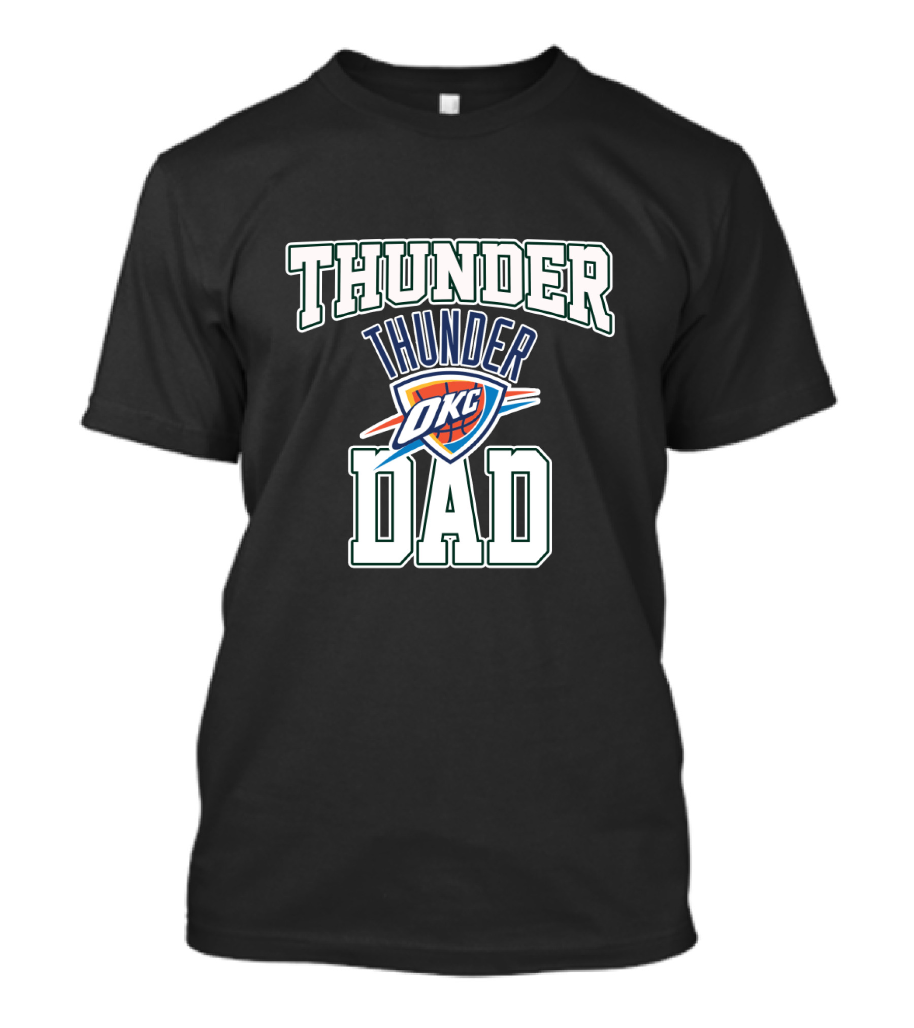 Oklahoma City Thunder Okc Best Dad Father's Day T-Shirt