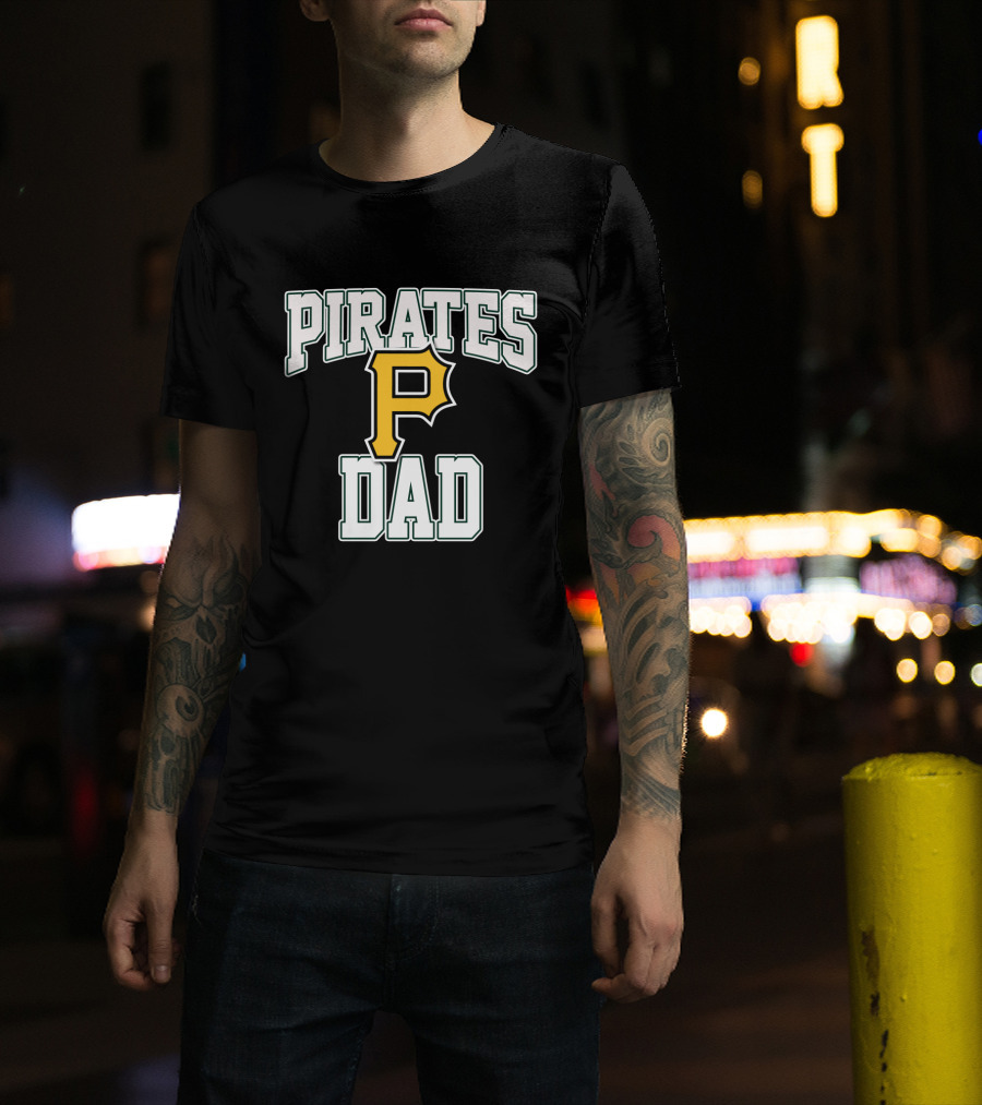 Pirates Dad Pittsburgh Pirates P Logo Baseball Team T-Shirt
