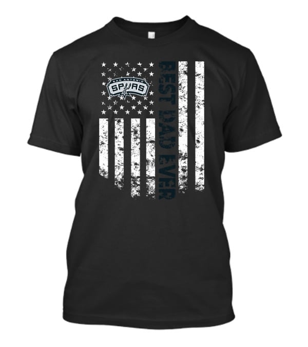 Best Dad Ever San Antonio Spurs Stars And Stripes T-Shirt
