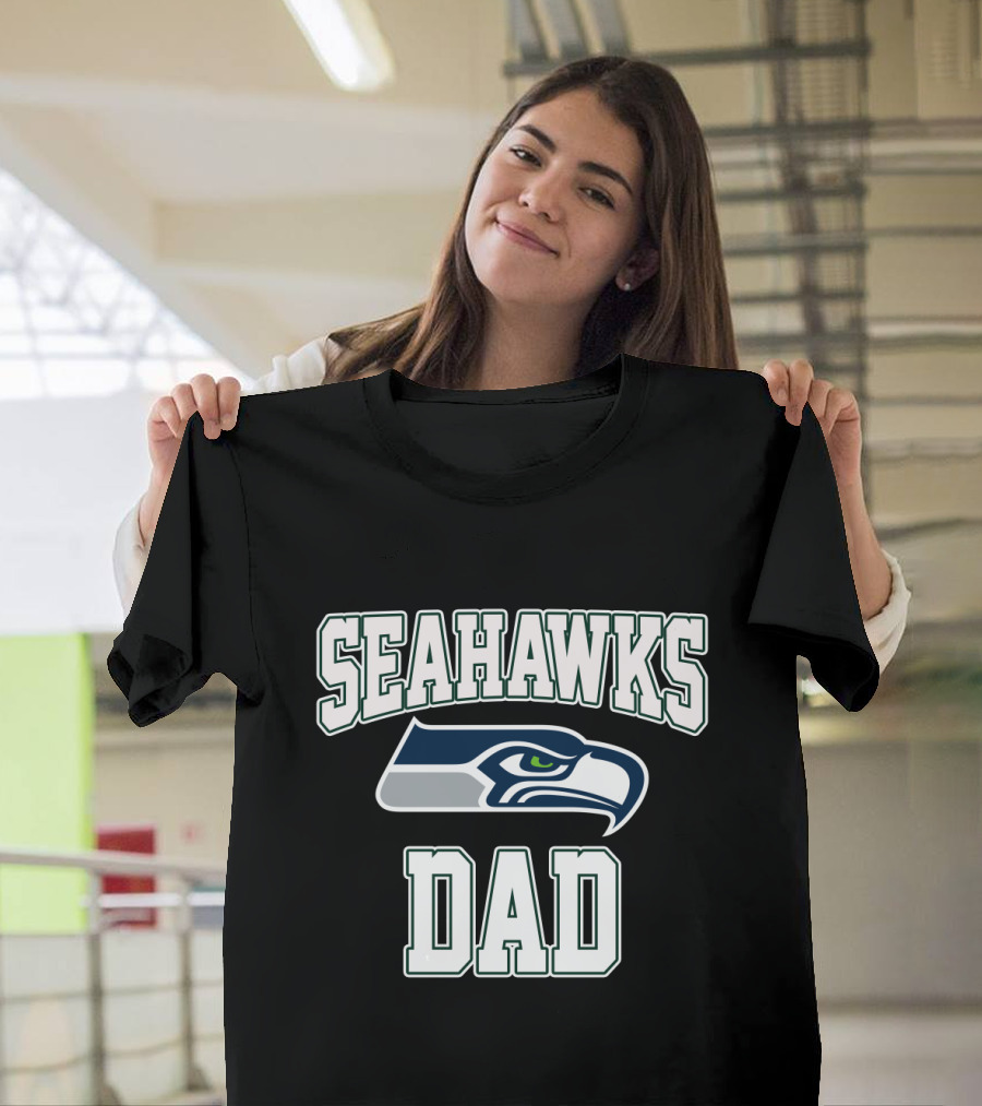 Seattle Seahawks Dad Father's Day Gift T-Shirt