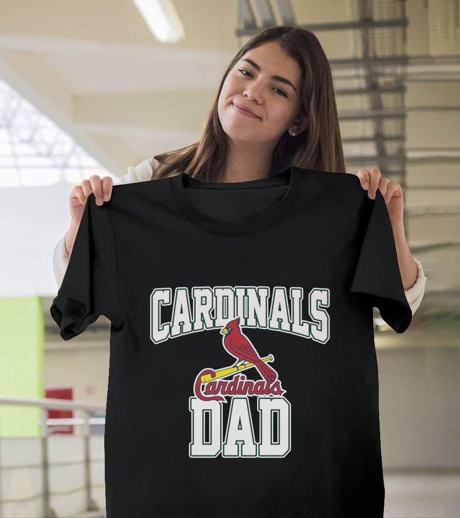 StLouis Cardinals Dad Cardinal Baseball Logo Fan T-Shirt