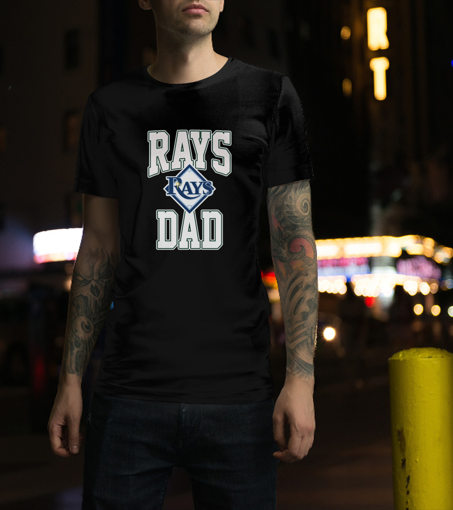 Rays Dad Tampa Bay Baseball Enthusiast Dad Fan Gear T-Shirt
