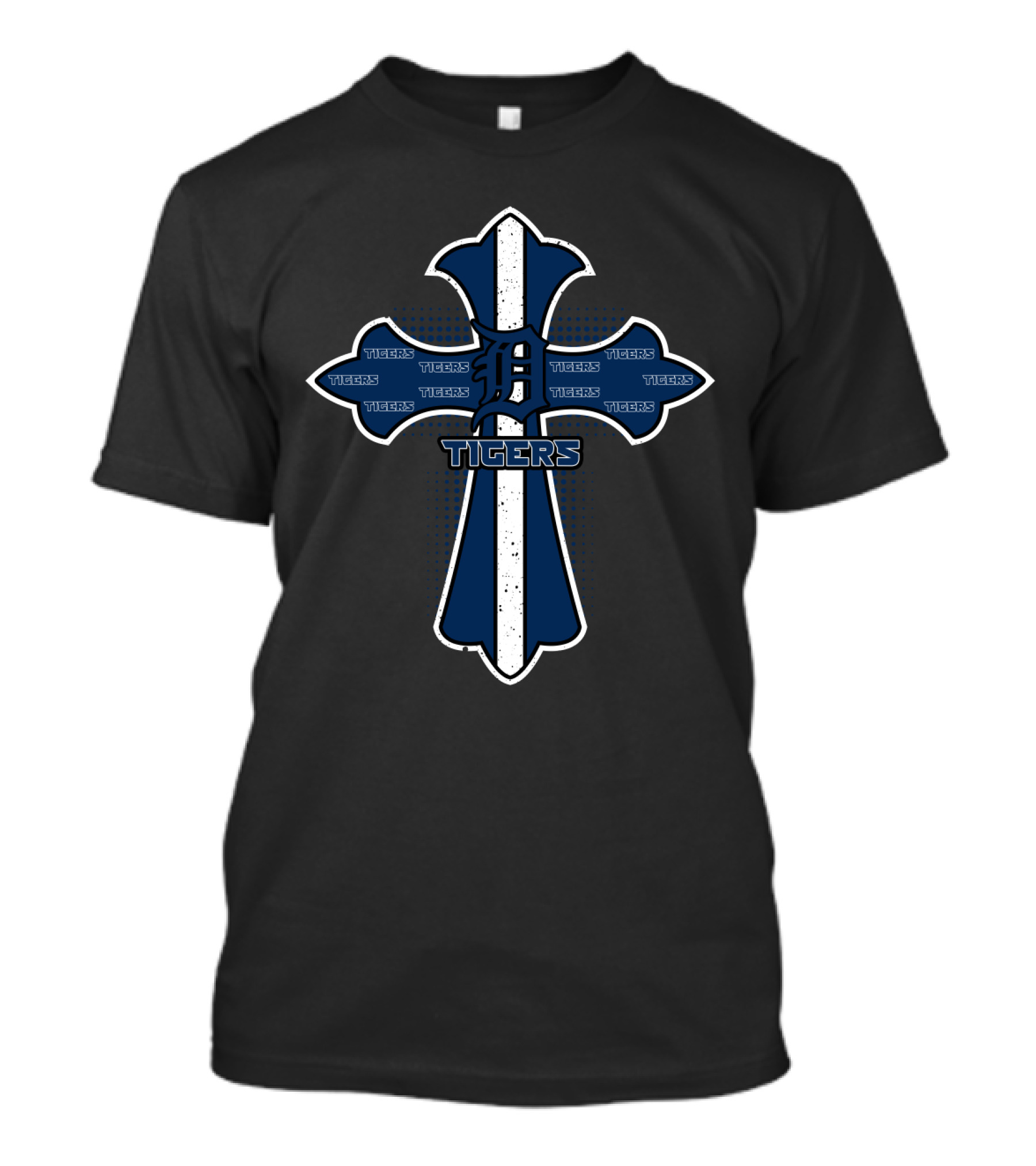 Detroit Tigers Cross Faith Design For Team Fans T-Shirt