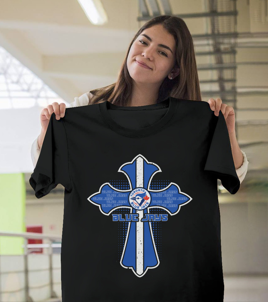 Toronto Blue Jays Cross Symbol For Devoted Fans And Faithful Believers T-Shirt