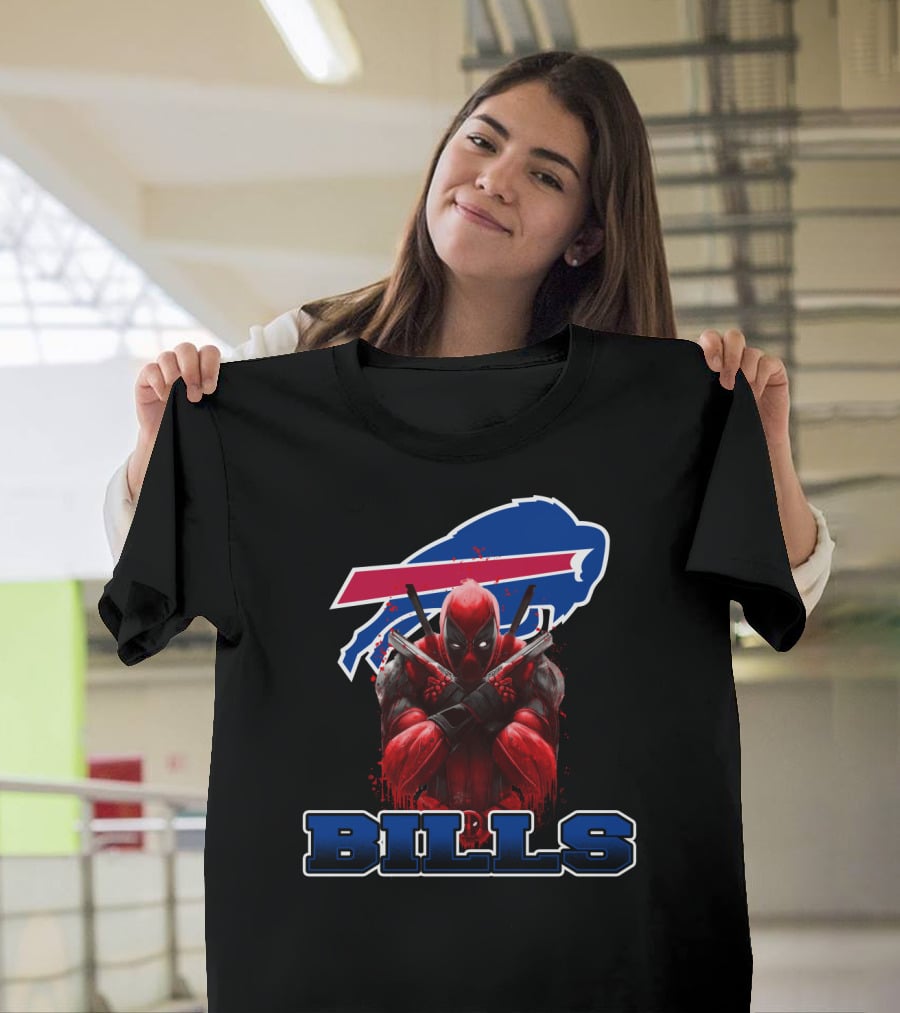Buffalo Bills Deadpool Crossover Fans Unite T-Shirt