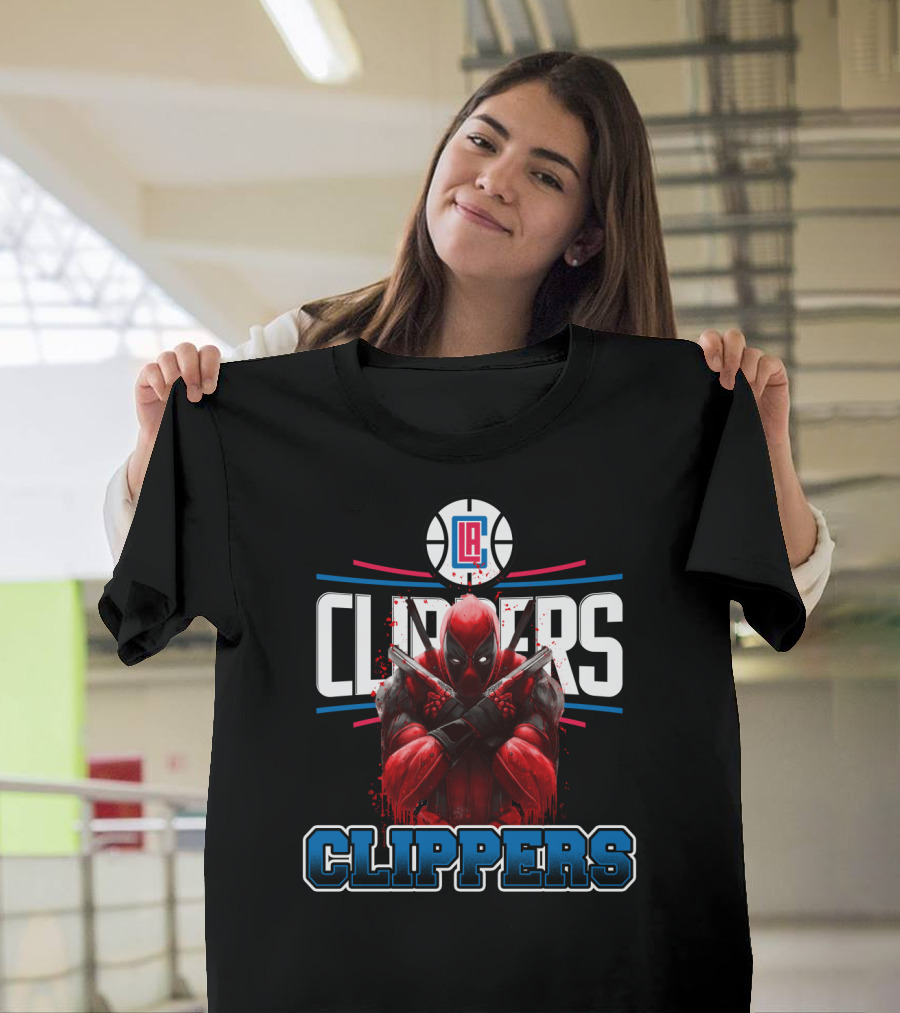 LA Clippers Deadpool Crossover Basketball Fan Favorite T-Shirt