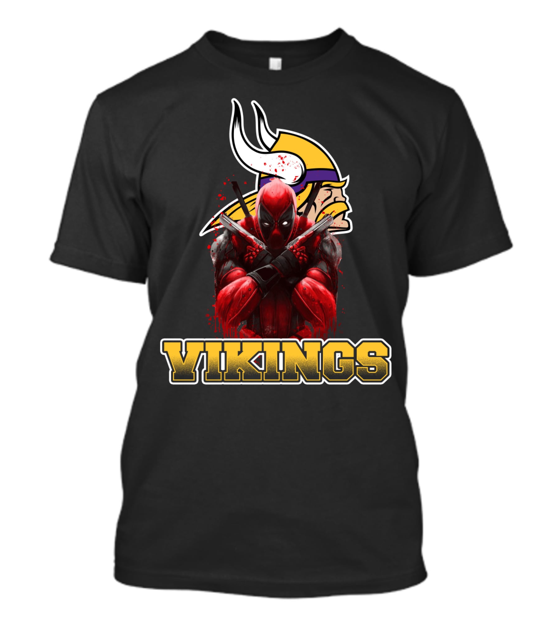 Minnesota Vikings And Deadpool Crossover Fans Unite T-Shirt