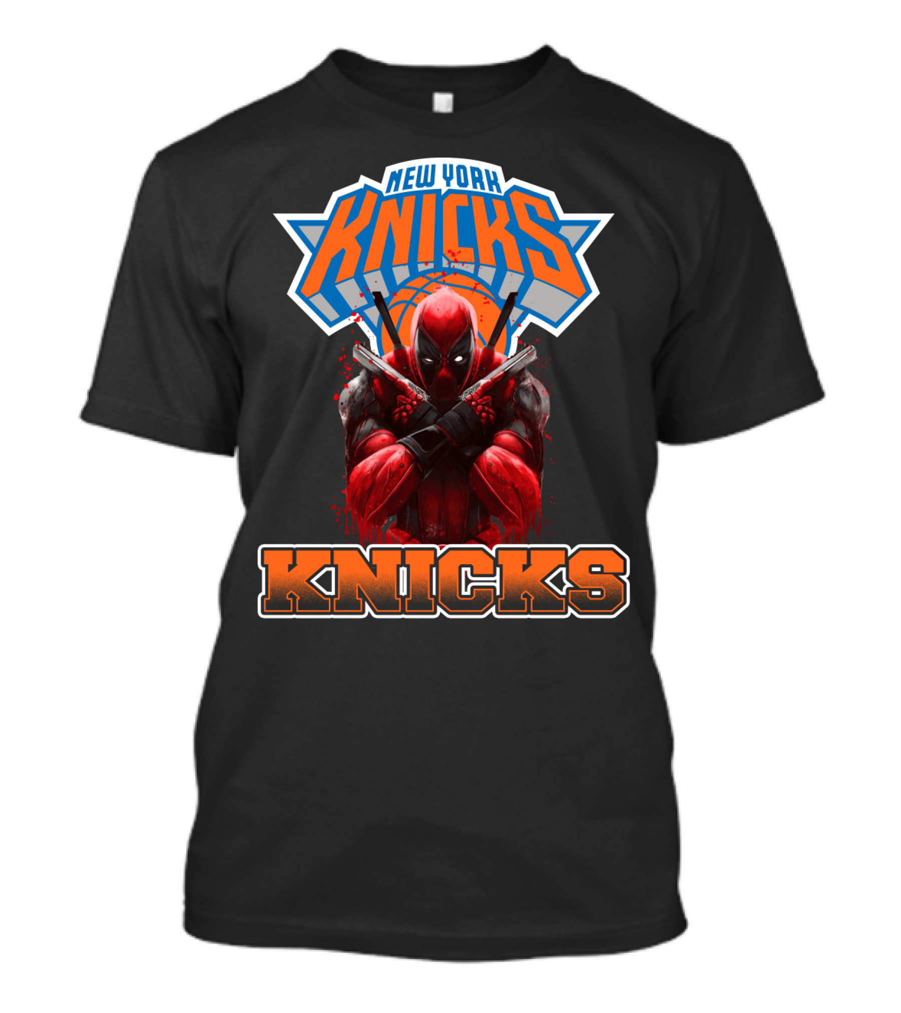New York Knicks Deadpool Crossover Basketball Fans T-Shirt