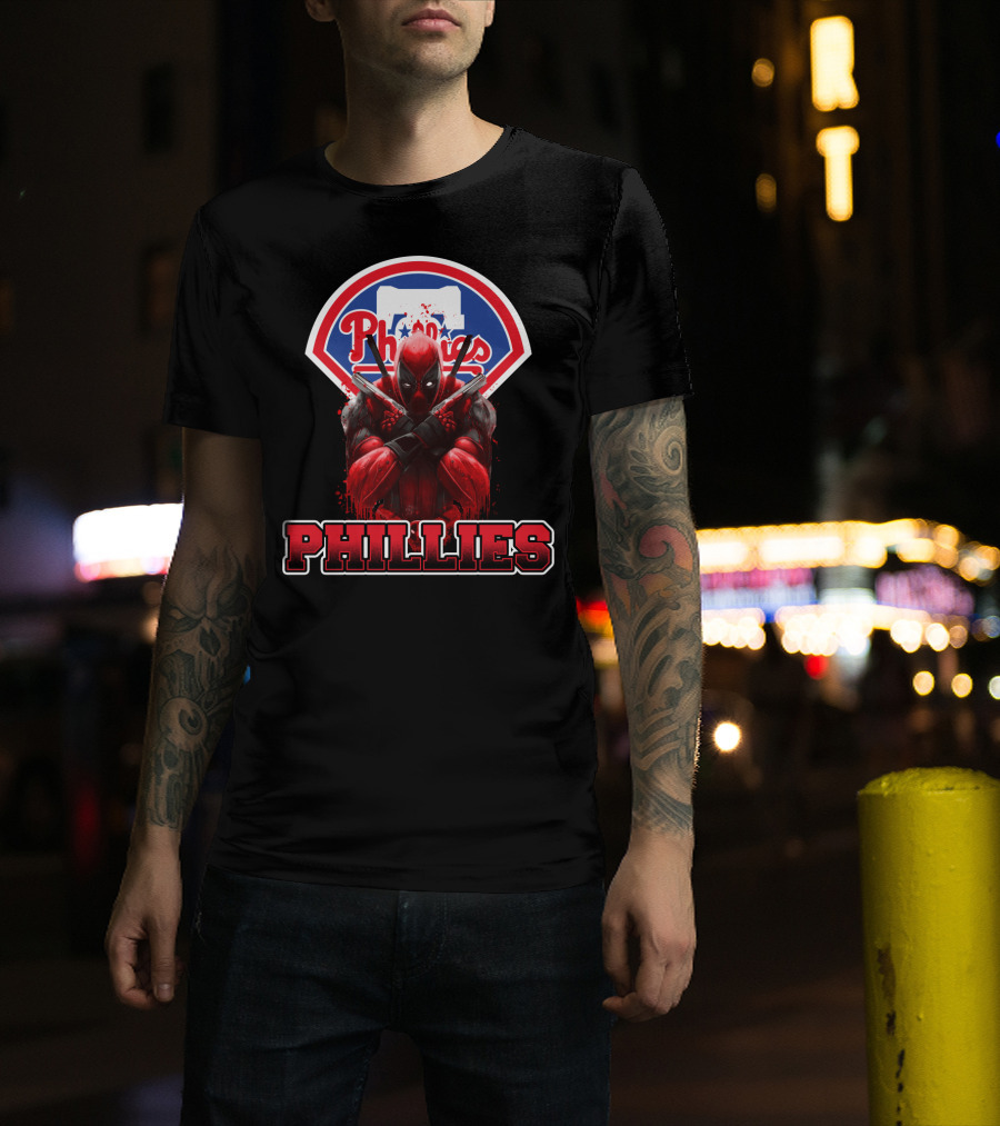 Philadelphia Phillies Deadpool Crossover Fans T-Shirt