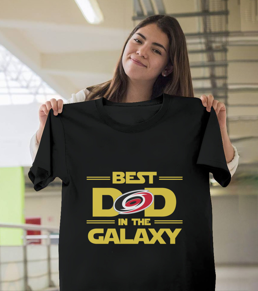 Best Dad In The Galaxy Carolina Hurricanes T-Shirt