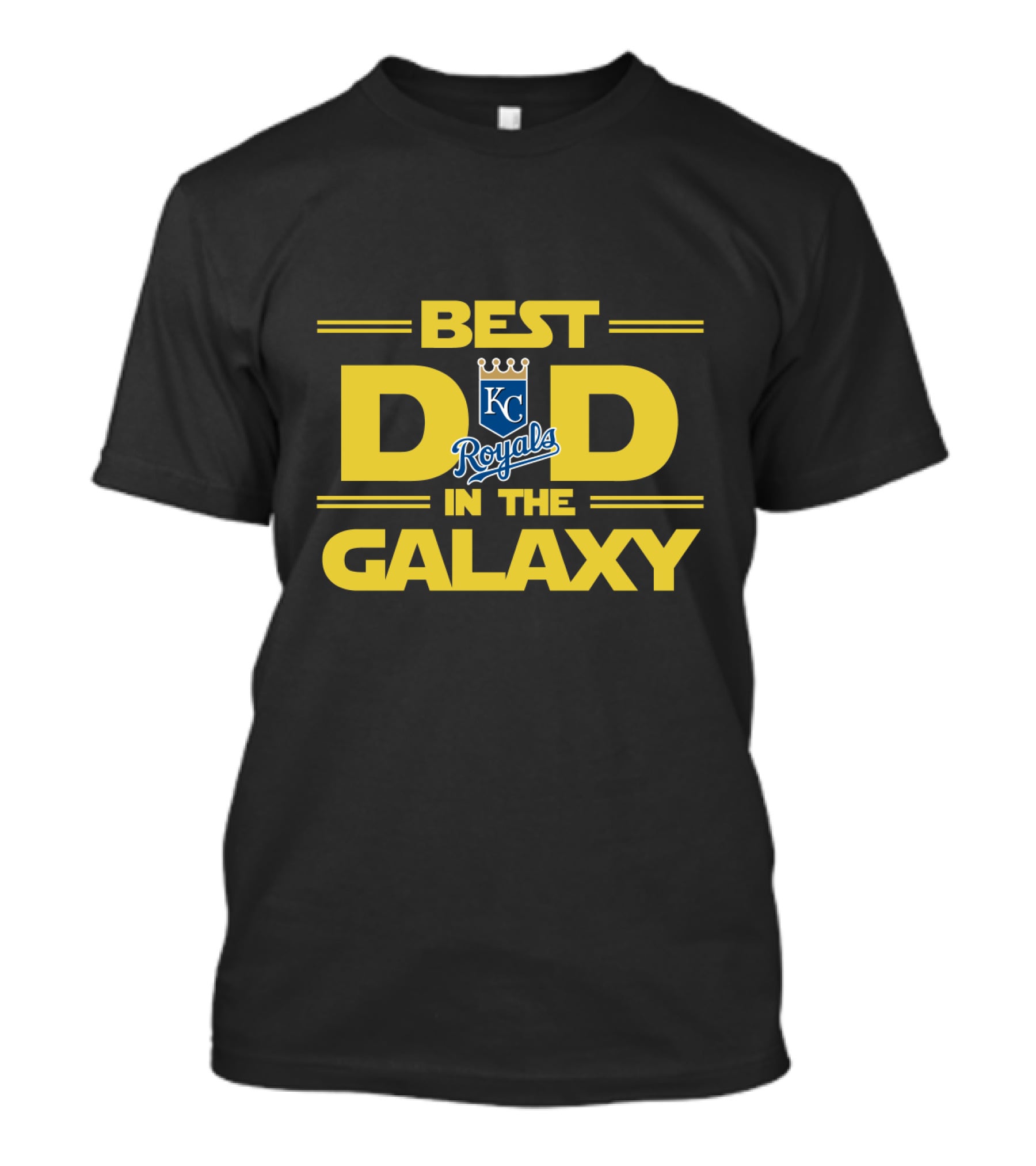 Best KC Royals Dad In The Galaxy Baseball Fan Gift T-Shirt