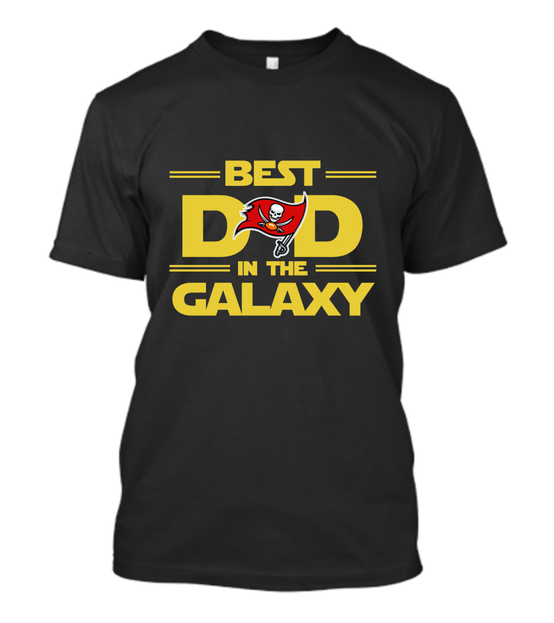 Best Dad Tampa Bay Buccaneers Pirate Flag In The Galaxy T-Shirt