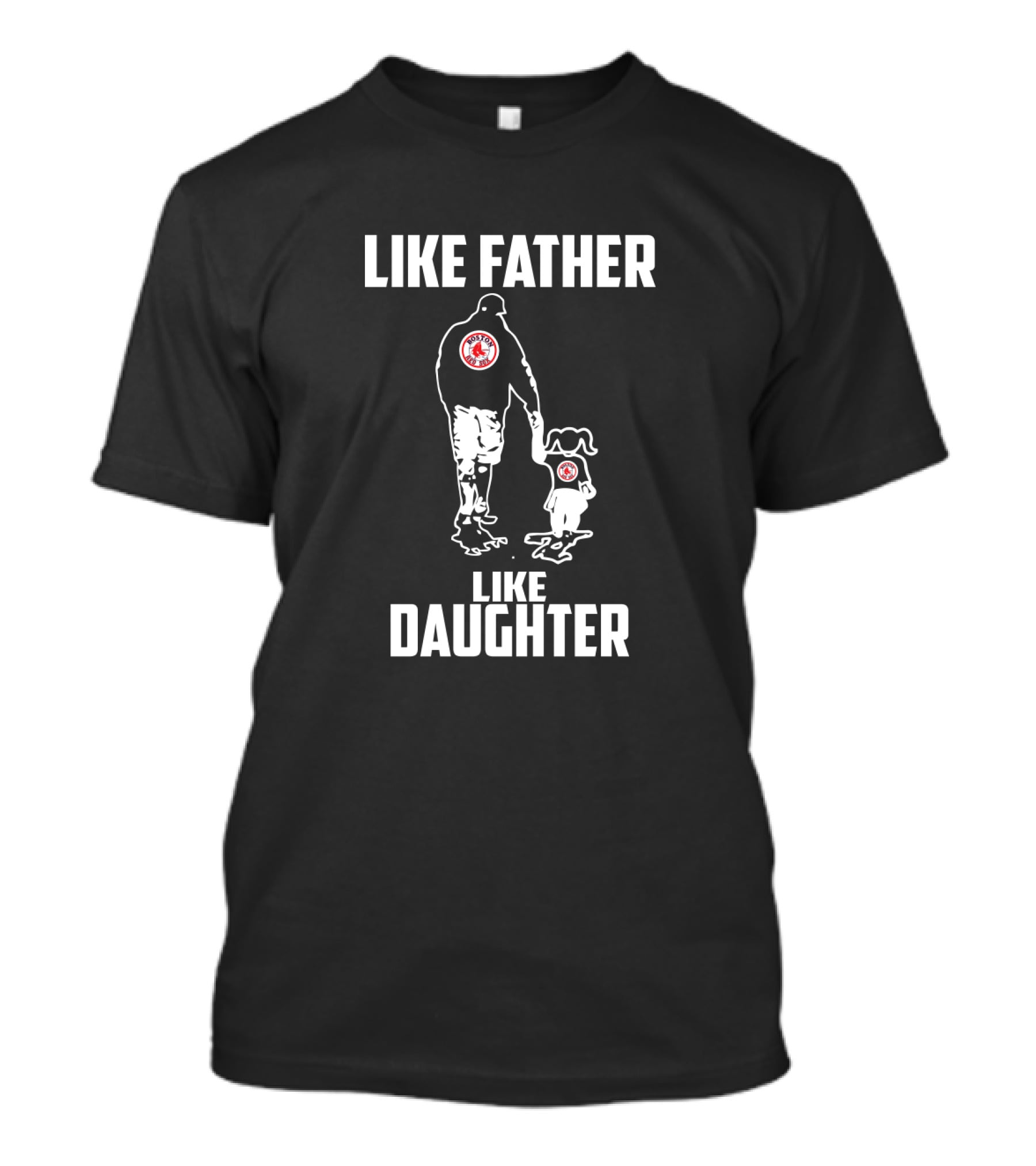 Like Father Like Daughter Bond With Boston Red Sox Pride T-Shirt