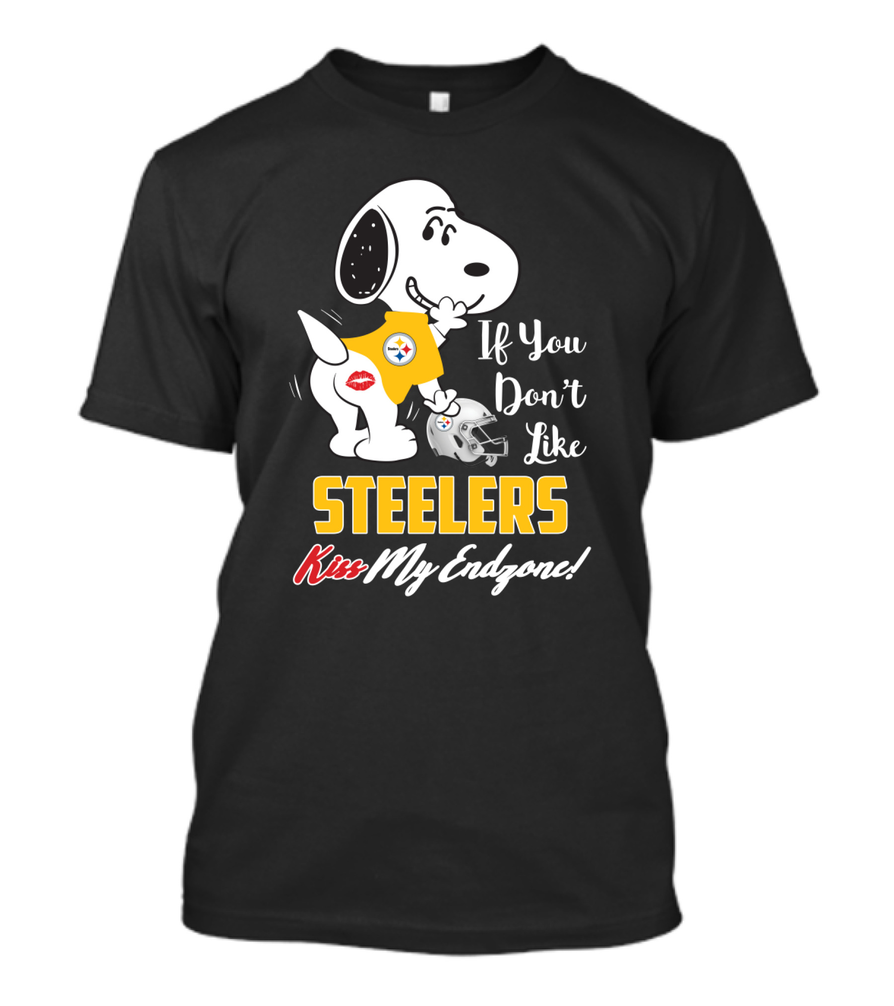 Snoopy Steelers Kiss My Endzone! If You Don't Like Steelers T-Shirt