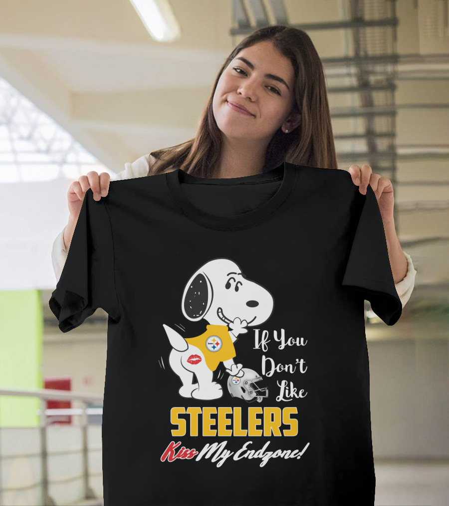 Snoopy Steelers Kiss My Endzone! If You Don't Like Steelers T-Shirt