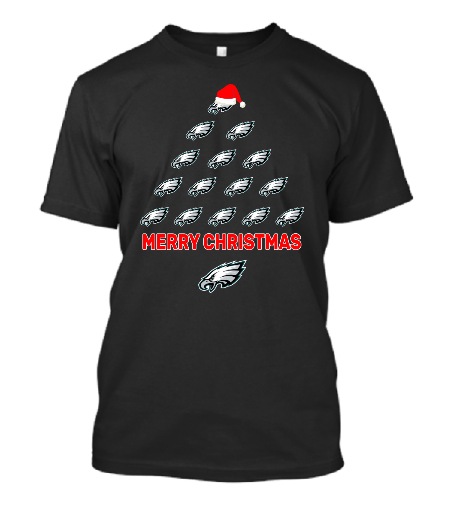 Merry Christmas Philadelphia Eagles Christmas Tree T-Shirt