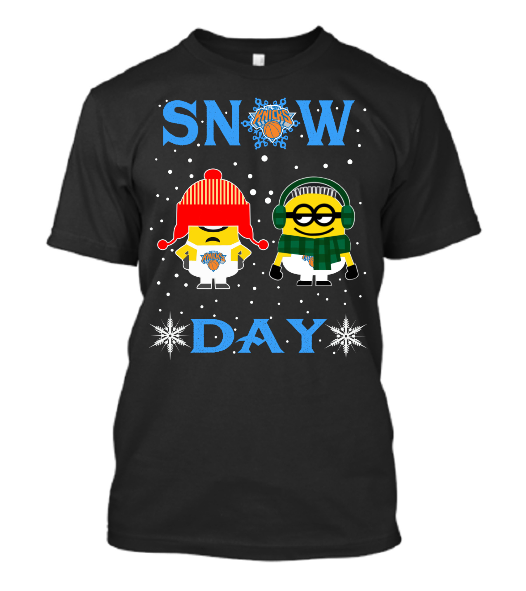 Snow Day New York Knicks Minion Fans T-Shirt