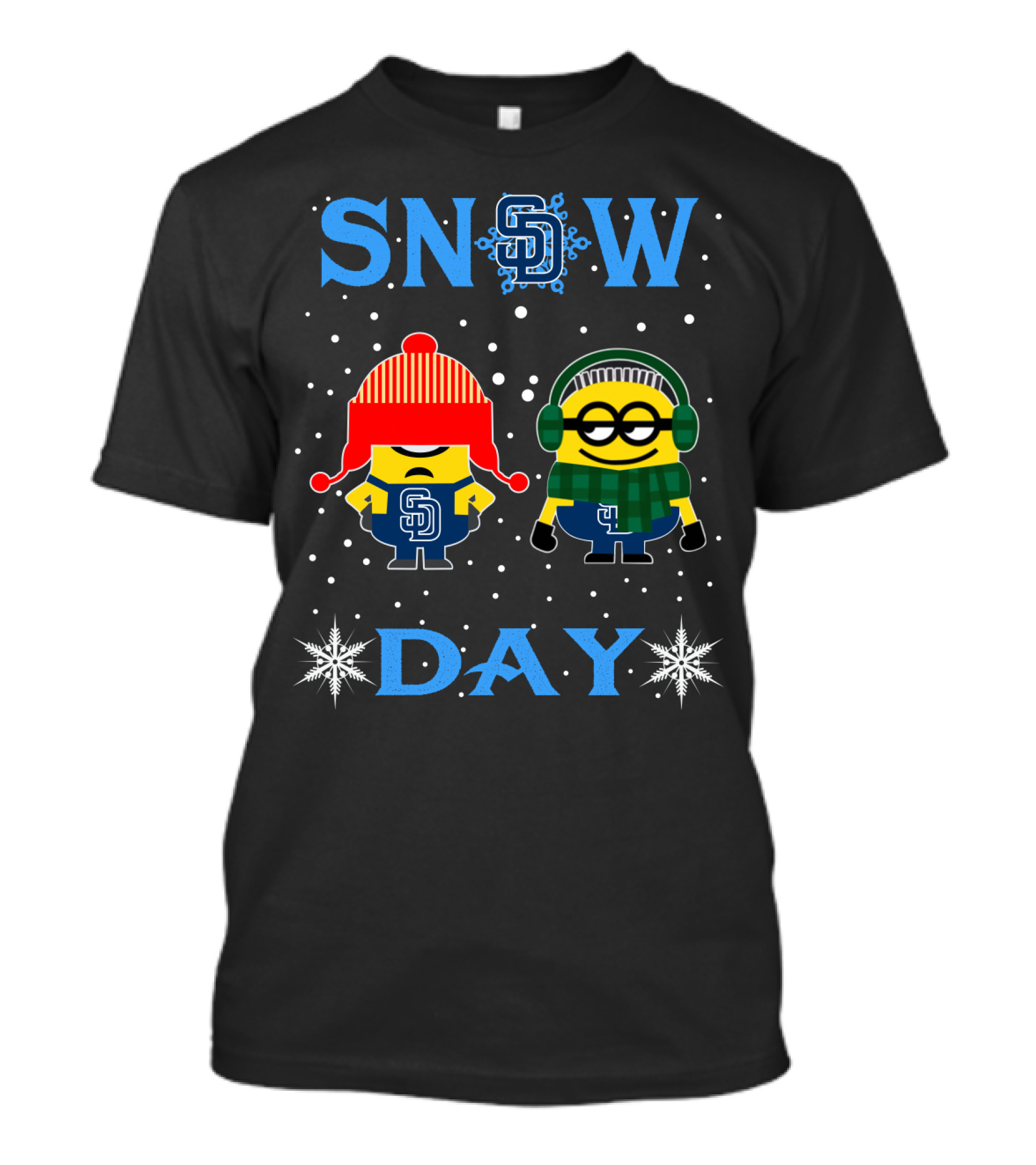 San Diego Padres Minion Fans Celebrate Snow Day T-Shirt
