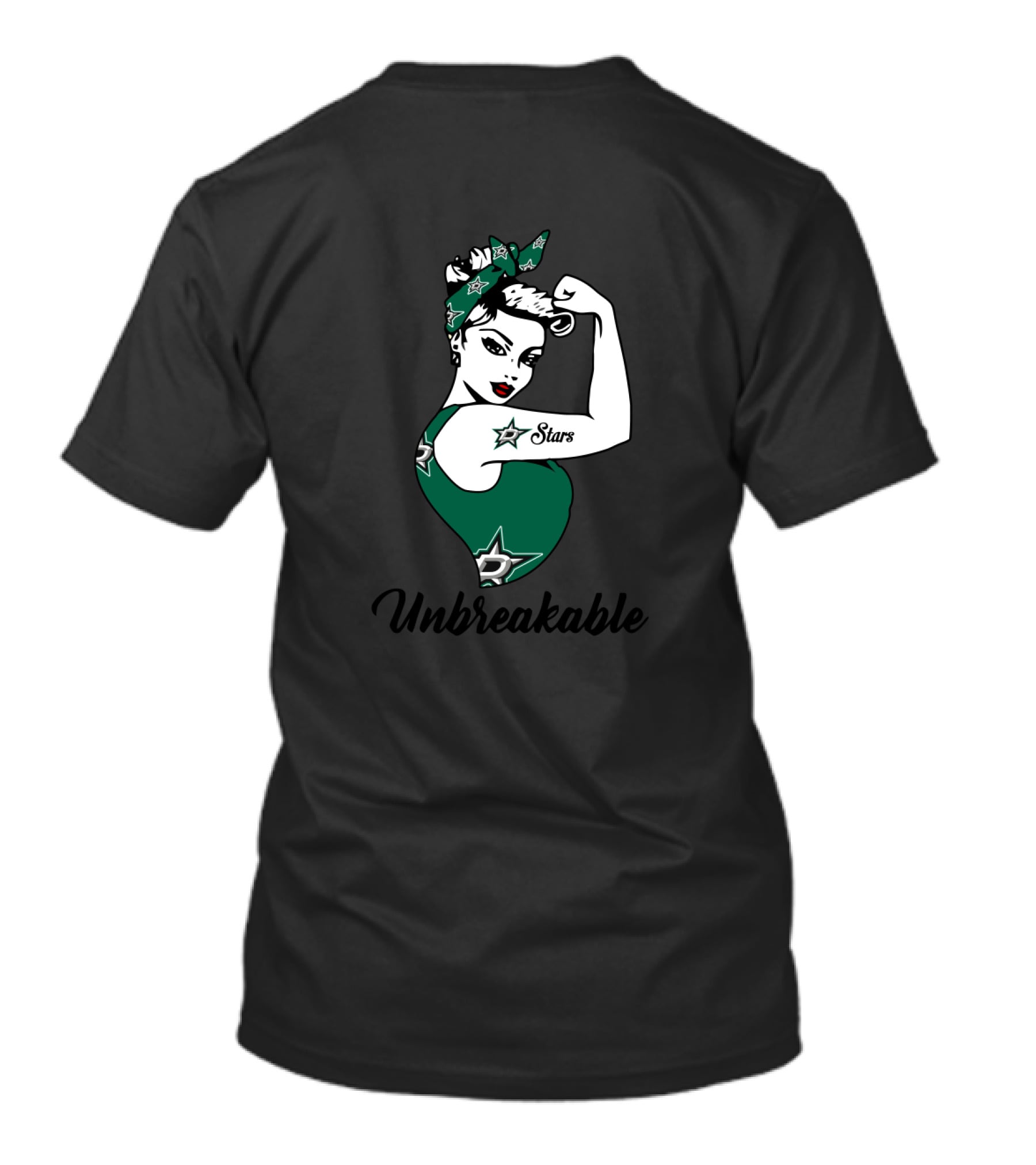 Dallas Stars Unbreakable Strong Girl Empowerment T-Shirt