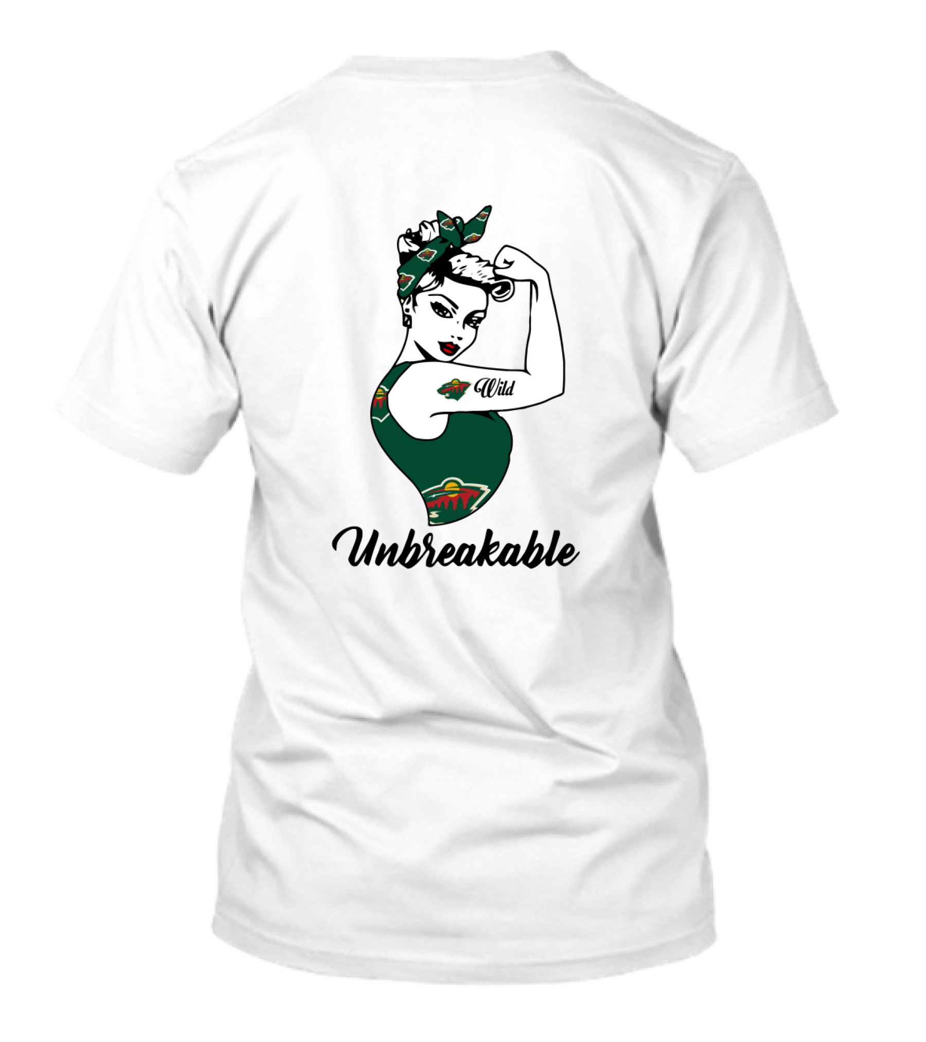 Unbreakable Minnesota Wild Strong Girl Iconic T-Shirt