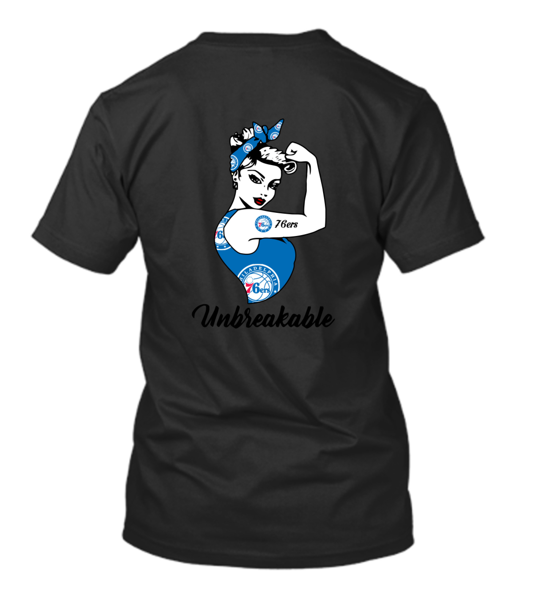 Philadelphia 76ers Unbreakable Strong Girl T-Shirt