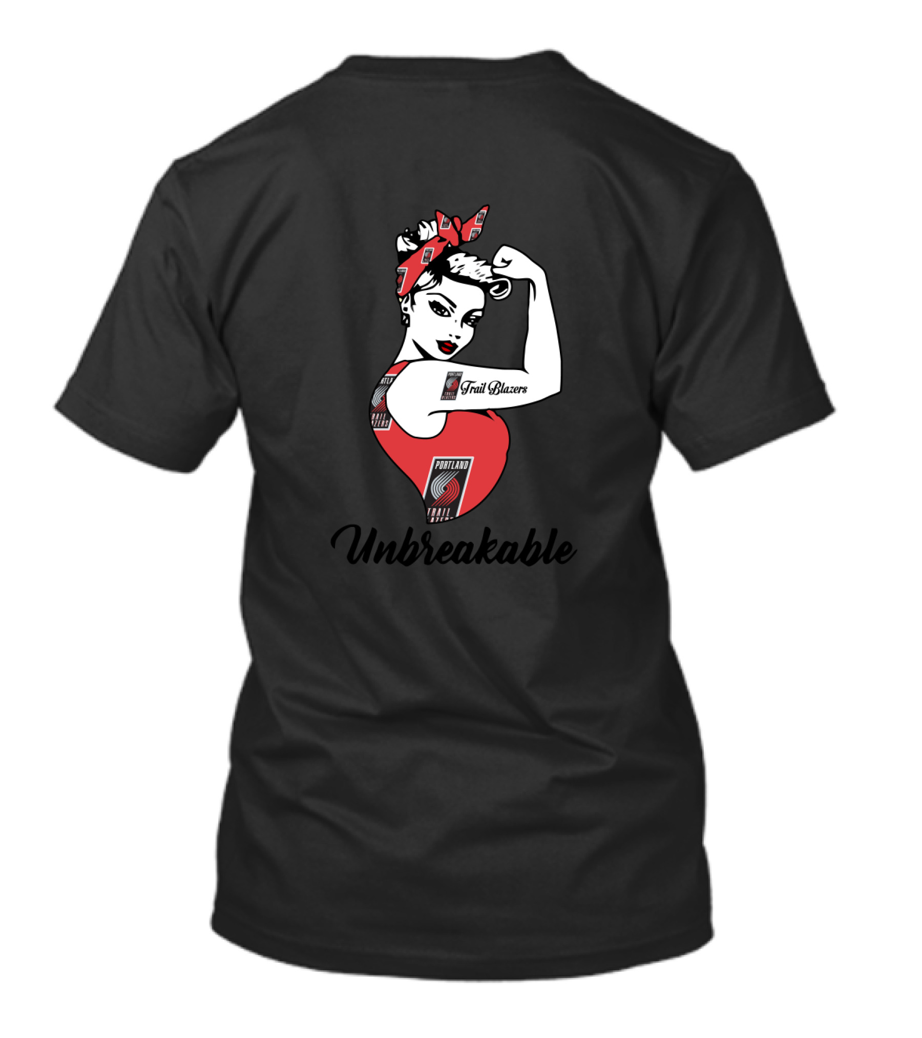 Portland Trail Blazers Unbreakable Strong Girl T-Shirt