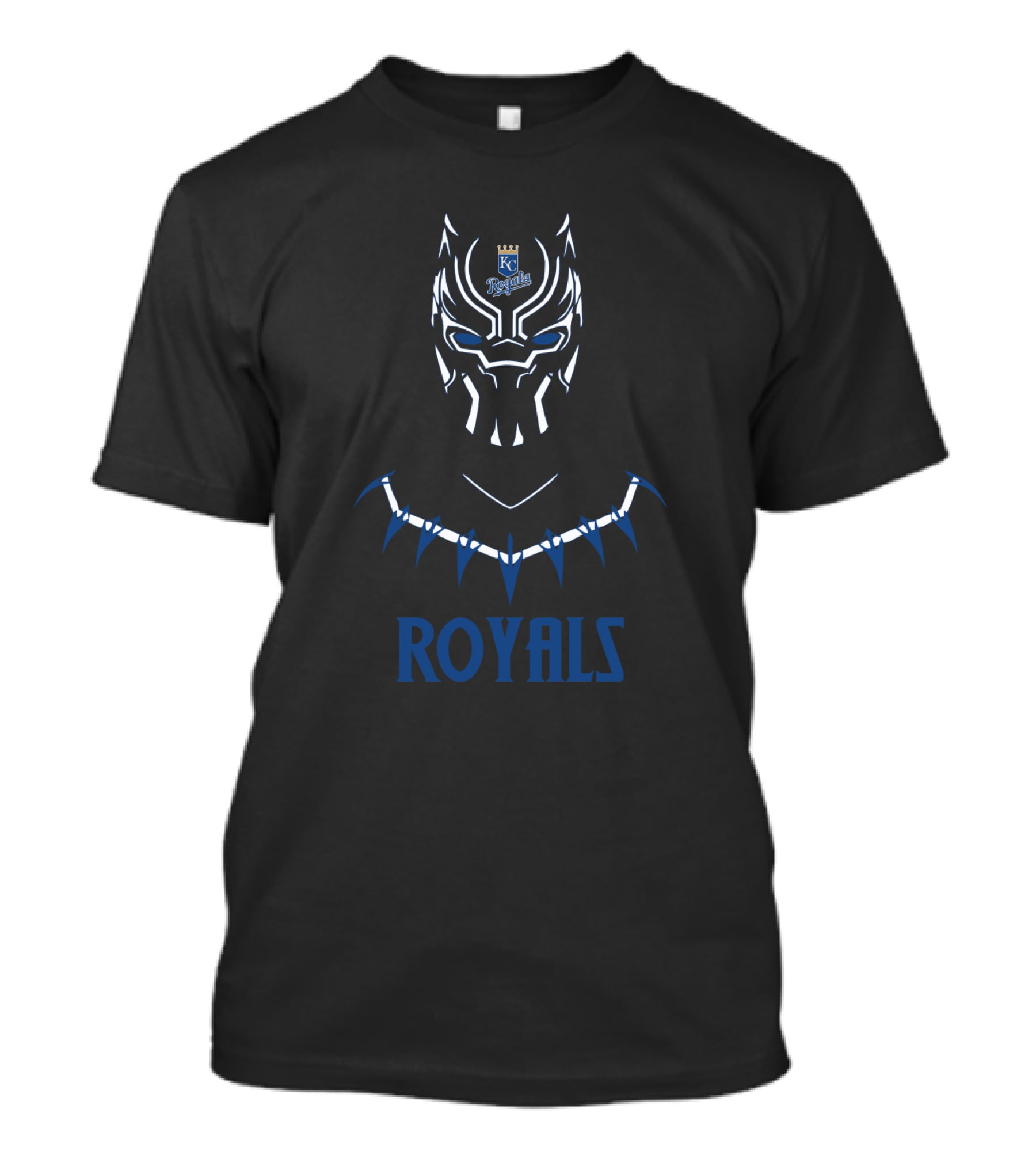 Kc Royals Themed Black Panther T-Shirt